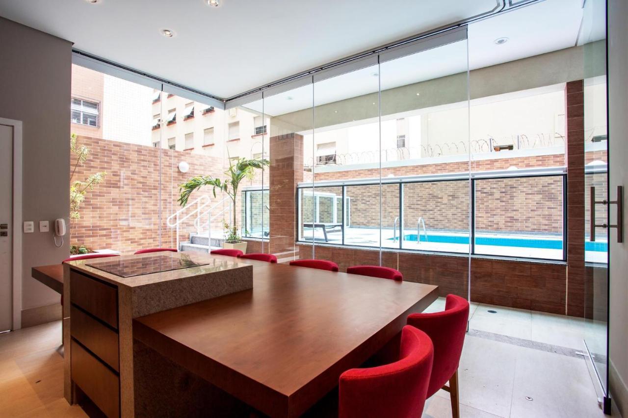 Apartament Estanconfor Santos Com Vista Mar 6 Ac Garagem Alto 17º Andar Zewnętrze zdjęcie