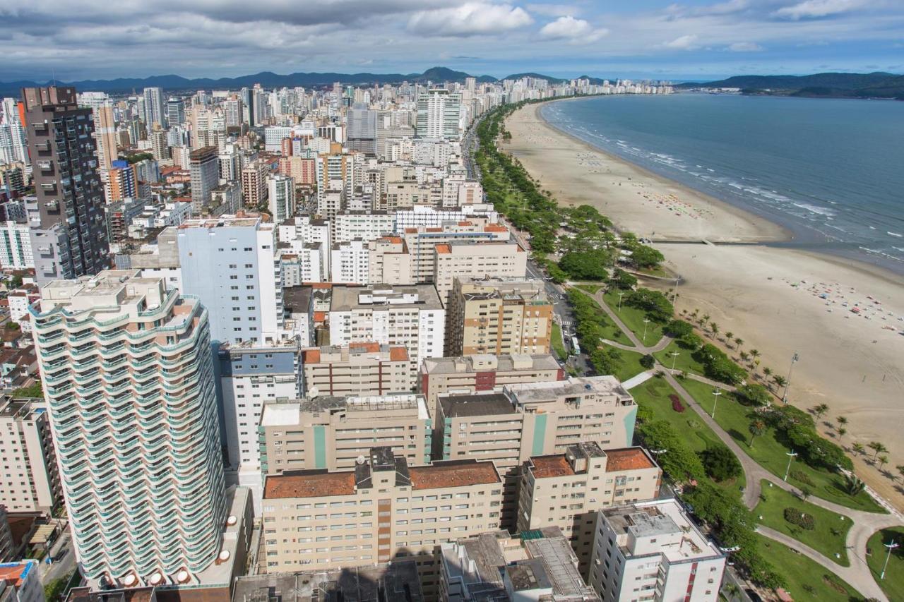 Apartament Estanconfor Santos Com Vista Mar 6 Ac Garagem Alto 17º Andar Zewnętrze zdjęcie