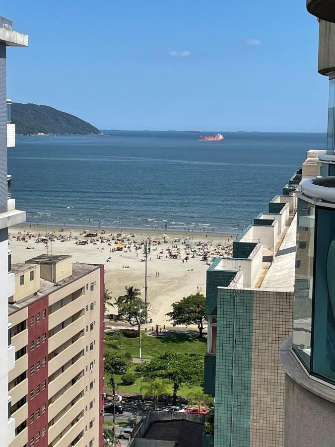 Apartament Estanconfor Santos Com Vista Mar 6 Ac Garagem Alto 17º Andar Zewnętrze zdjęcie