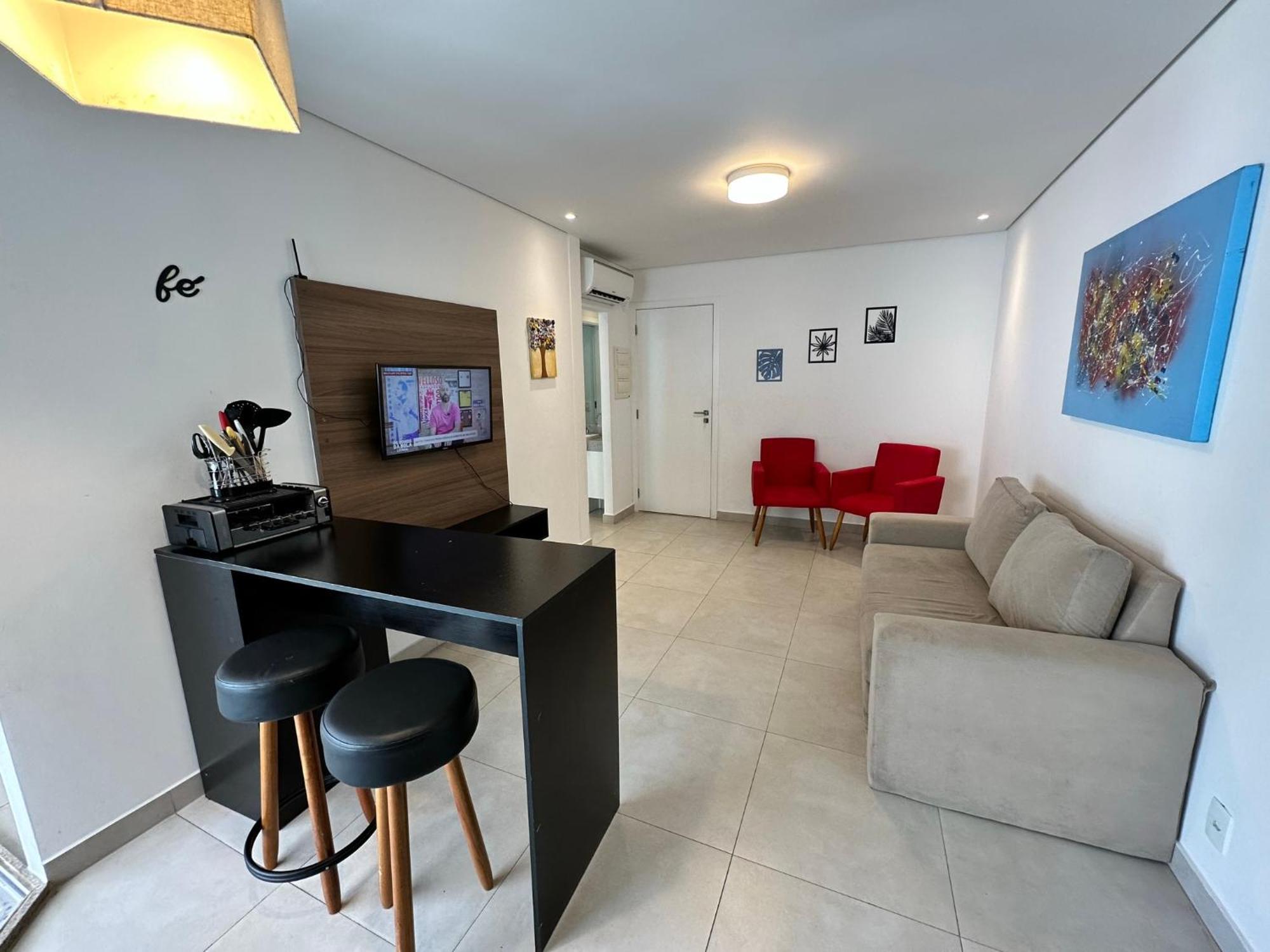 Apartament Estanconfor Santos Com Vista Mar 6 Ac Garagem Alto 17º Andar Zewnętrze zdjęcie
